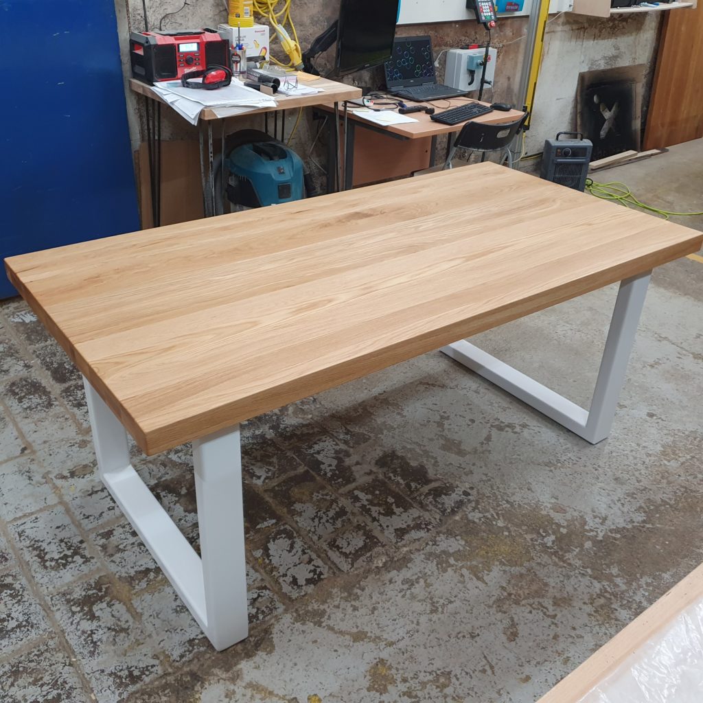 thick oak table